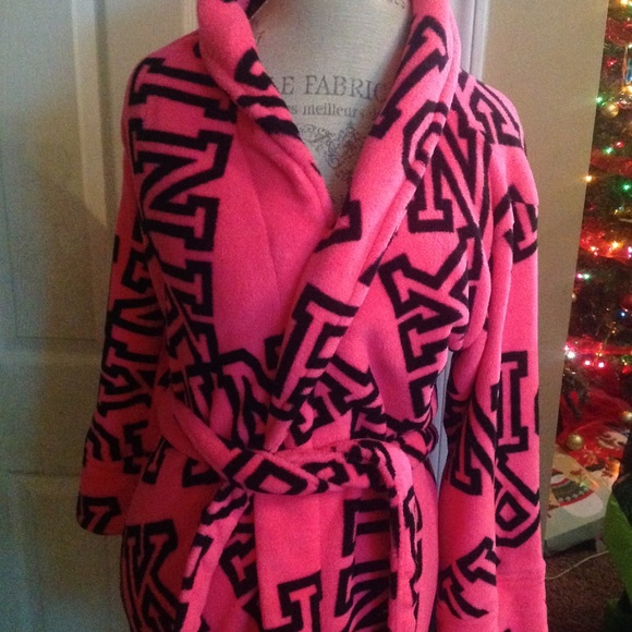 VICTORIA SECRET PINK LOGO ROBE XS-S - Picture 3 of 8